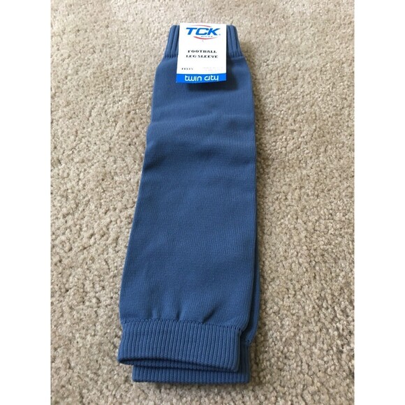 Men’s TCK Socks Football Leg Sleeve 15in Size XL Blue 1-Pair - Picture 1 of 8